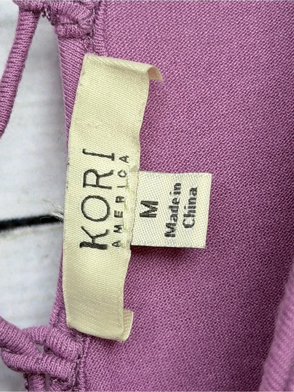 Kori America Mauve Purple Tiered T-Shirt Babydoll Dress - Medium